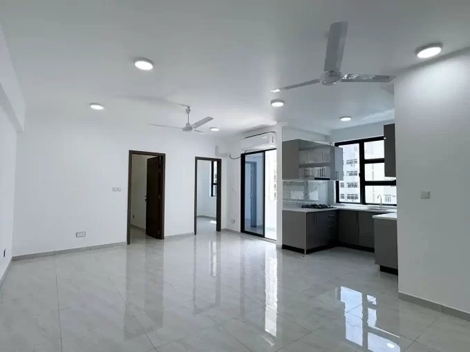 Brand new, unfurnished 3 bedroom apartment for rent from a residential building in Rahdhebai Magu, Galolhu, Male'.