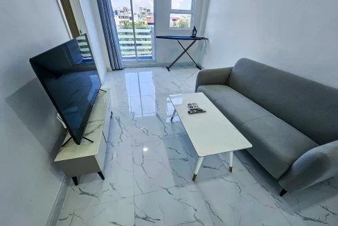 Fully furnished 2 bedroom apartment from a residential building in Ranauraa Magu, 5th Floor, Phase 1, Hulhumale'. A photo of the living room.