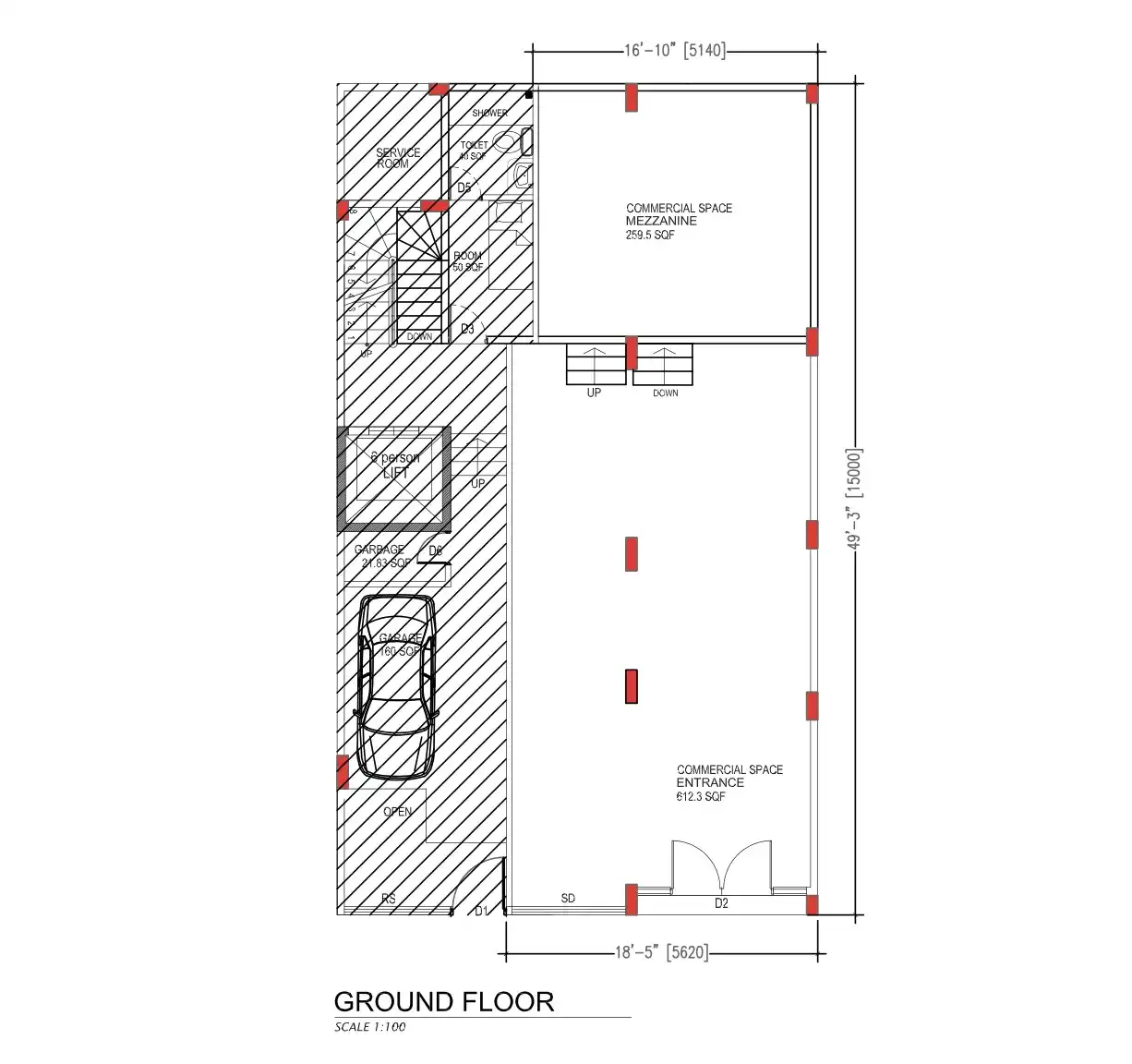 Ground and Mezzanine Floors