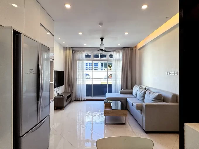 Fully furnished 2 bedroom apartment on the 8th floor from a residential building in Buruzu Magu, Galolhu, Male'.