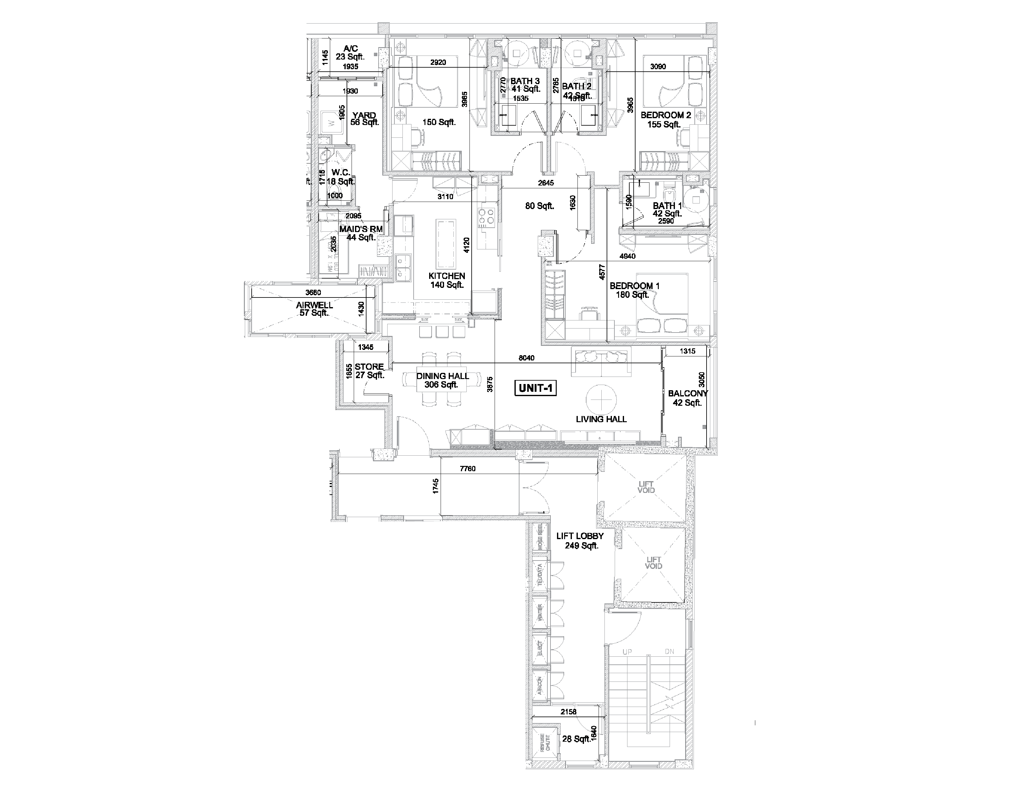 Third and Fourth Floors