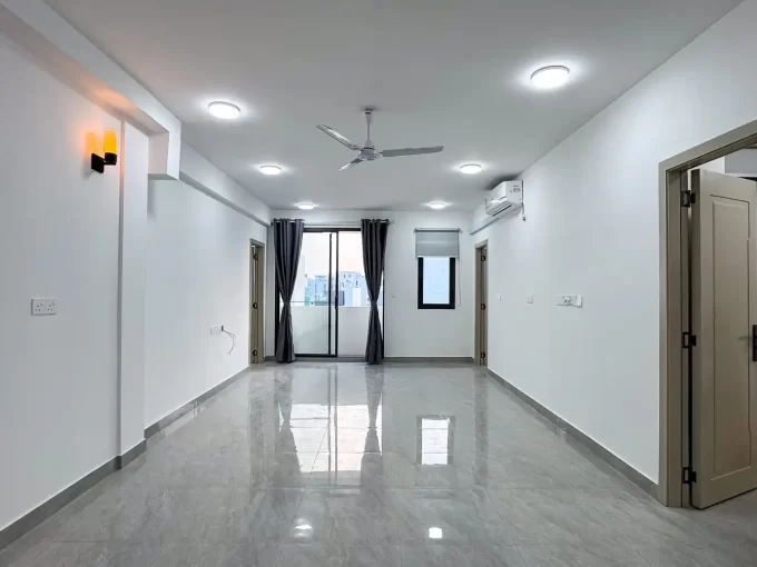 Brand new unfurnished 3 bedroom apartment from the 8th floor of a residential building in Violet Goalhi, Henveyru, Male'.
