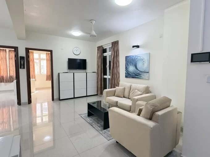 Fully furnished 2 bedroom apartment on the 6th floor of a residential building in Sosun Magu, Henveyru, Male'.