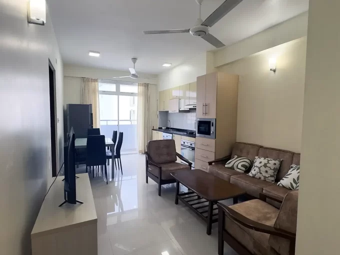Fully furnished 2 bedroom spacious apartment on the 9th floor of a residential building in Neeloafaru Magu, Galolhu, Male'.