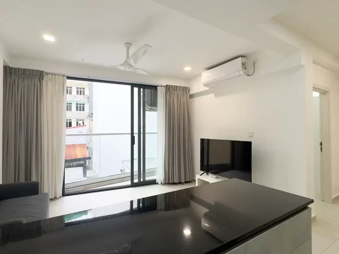 Fully furnished 1 bedroom luxury apartment on the 4th floor of a residential building in Fiyaathoshi Magu, Maafannu, Male'.