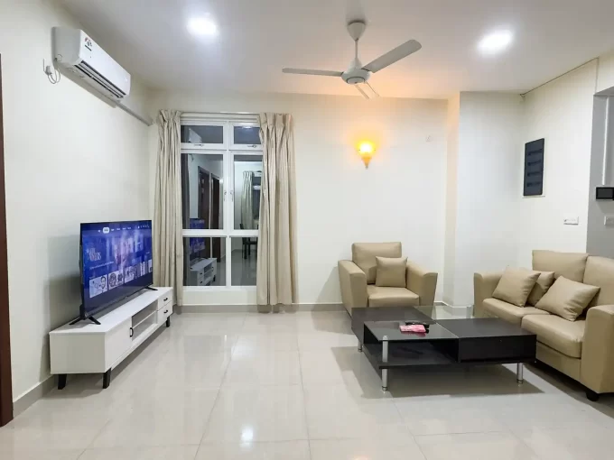 Fully furnished 2 bedroom apartment on the 3rd floor of a residential building in Sosun Magu, Henveyru, Male'.