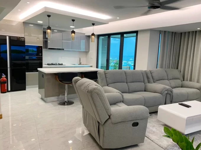 Fully furnished 3 bedroom luxury sea-view apartment in FW Residences, 12th Floor, Hulhumale'.