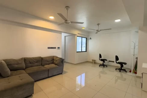 Semi furnished 3 bedroom apartment on the 8th floor of a residential building in Muiveyo Goalhi, Maafannu, Male'.