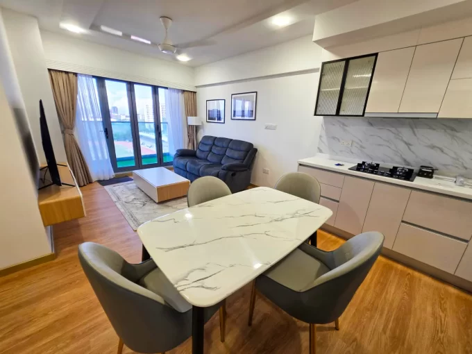 Fully furnished 2+1 bedroom apartment in The Blue Haven Residencies, 9th Floor, Hulhumale'.