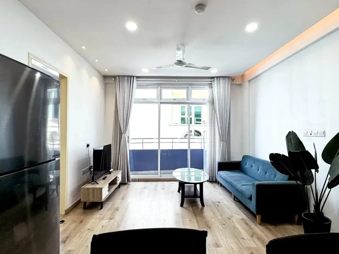 Fully furnished 2 bedroom apartment on the 7th floor of a residential building in Buruzu Magu, Galolhu, Male'.
