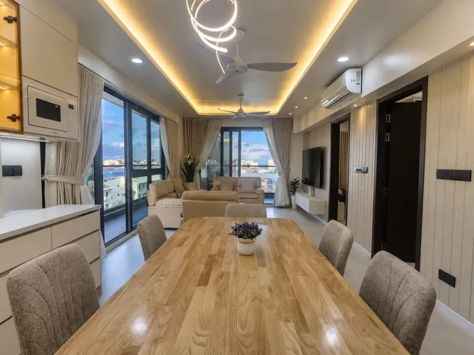 Fully furnished luxury 3 bedroom apartment in Opal Residencies by Apollo, 5th Floor, Hulhumale'.