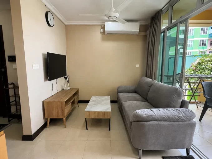 Fully furnished 2 bedroom apartment on the 1st floor of a residential building in Alikilegefaanu Magu, Galolhu, Male'.