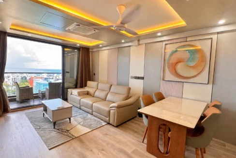 Fully furnished 3 bedroom luxury ocean view apartment in Crystal Residences by Apollo, 12th Floor, Hulhumale'.