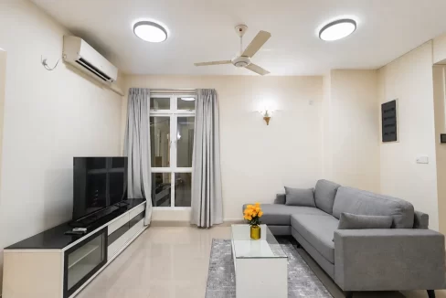Fully furnished 2 bedroom apartment on the 7th floor of a residential building in Sosun Magu, Henveyru, Male'.