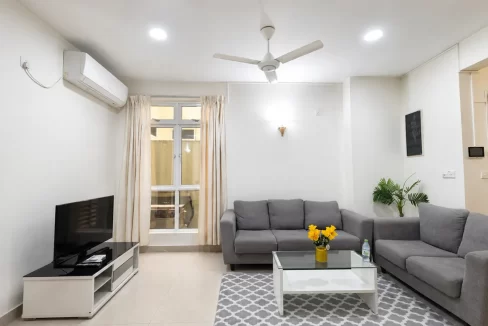 Fully furnished 2 bedroom apartment on the 8th floor of a residential building in Sosun Magu, Henveyru, Male'.