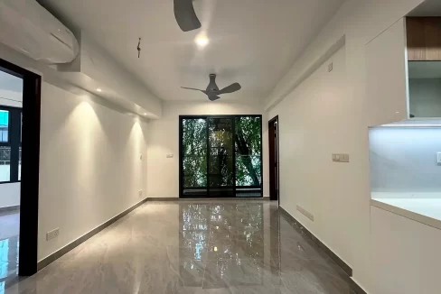 Unfurnished 3 bedroom apartment on the 7th floor of a residential building in Alikilegefaanu Magu, Galolhu, Male'.