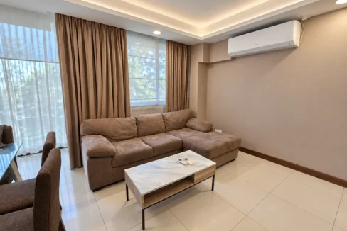 Fully furnished 3 bedroom beachfront apartment on the 2nd floor of a residential building in Dhiggaa Magu, Beach Road, Hulhumale'.