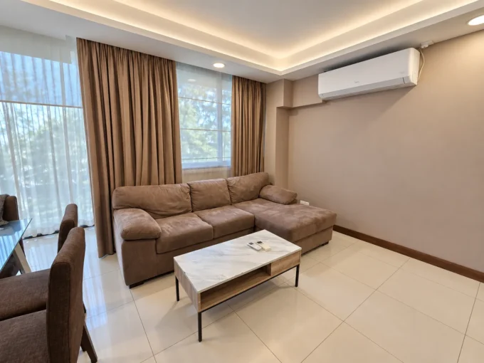 Fully furnished 3 bedroom beachfront apartment on the 2nd floor of a residential building in Dhiggaa Magu, Beach Road, Hulhumale'.