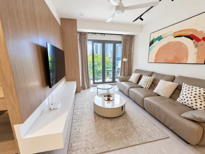 Fully furnished 3+1 bedroom canal view apartment in The Blue Haven Residencies, 2nd Floor, Hulhumale'.